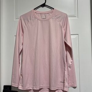 Baleaf Base Layer/Athletic top,long sleeve,round neck,silky soft,blush pink